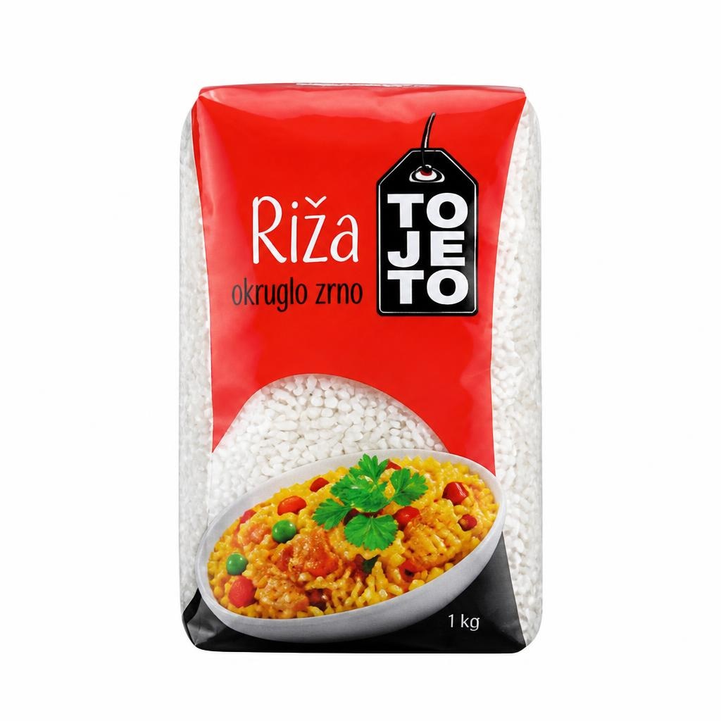 ToJeTo riža okruglo zrno 1 kg Akcija u trgovini NTL