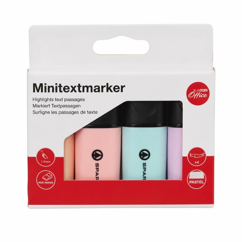 Textmarker mini 4 komada Akcija u trgovini Interspar