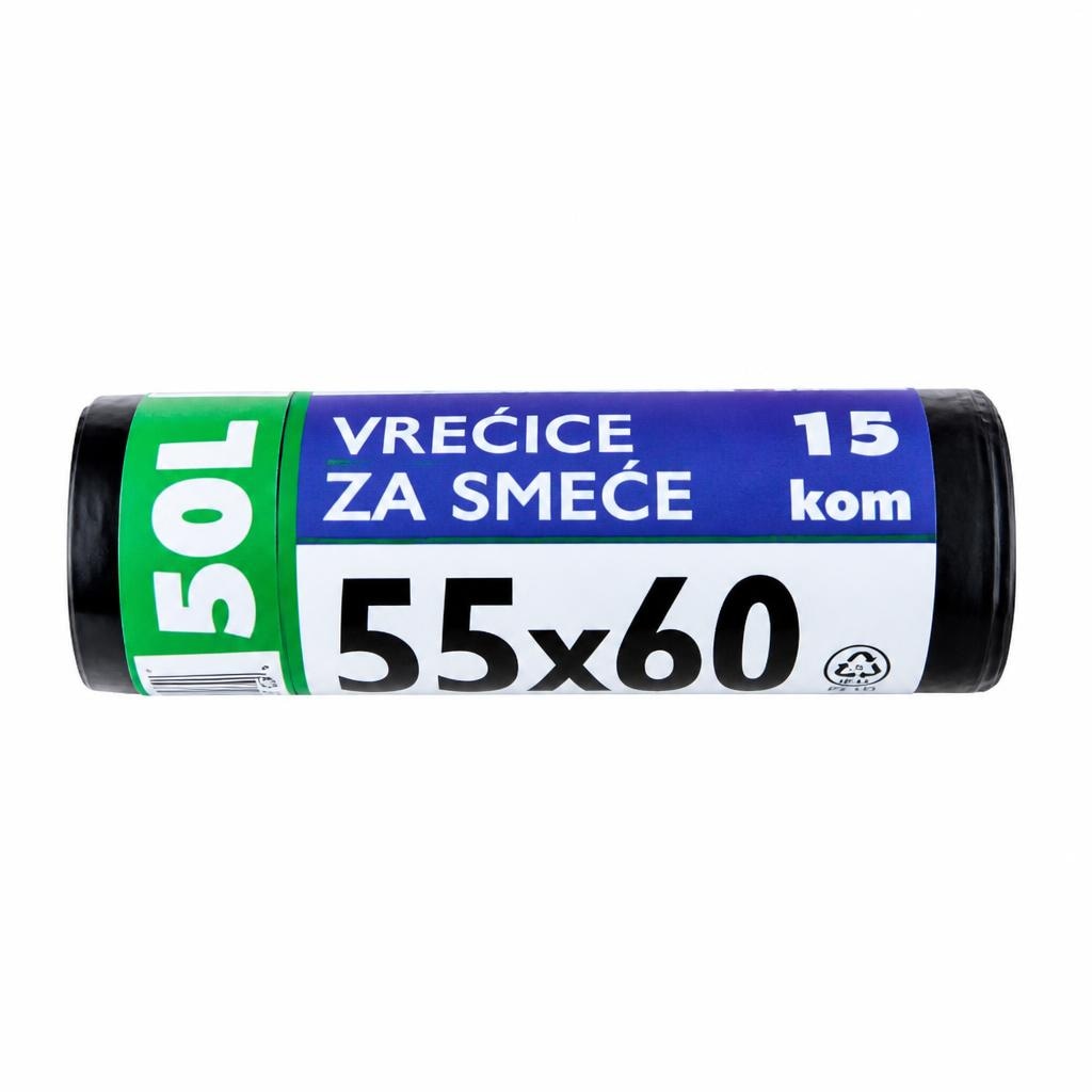 Vrećice za smeće 55*60, 15/1 Akcija u trgovini Boso