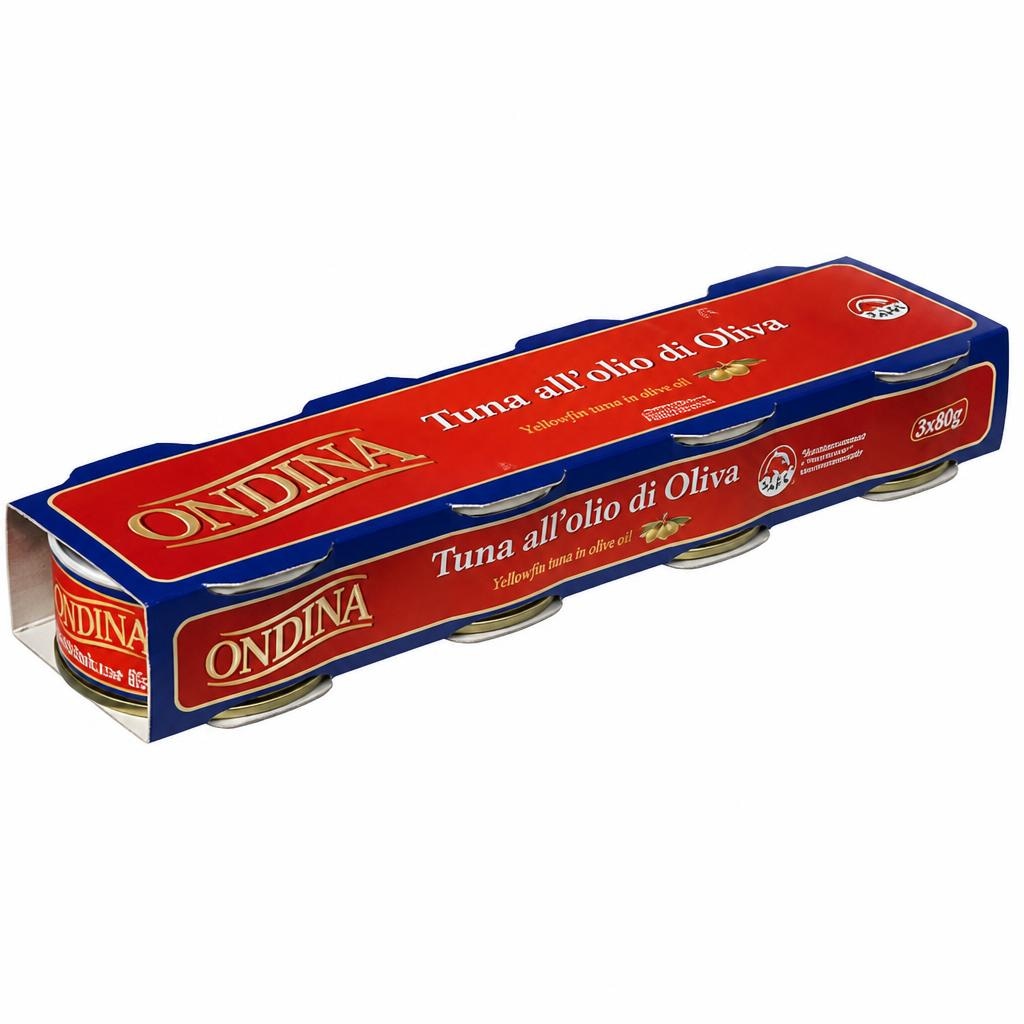 Ondina Tuna žutoperajna u maslinovom ulju 4 x 80 g Akcija u trgovini Eurospin