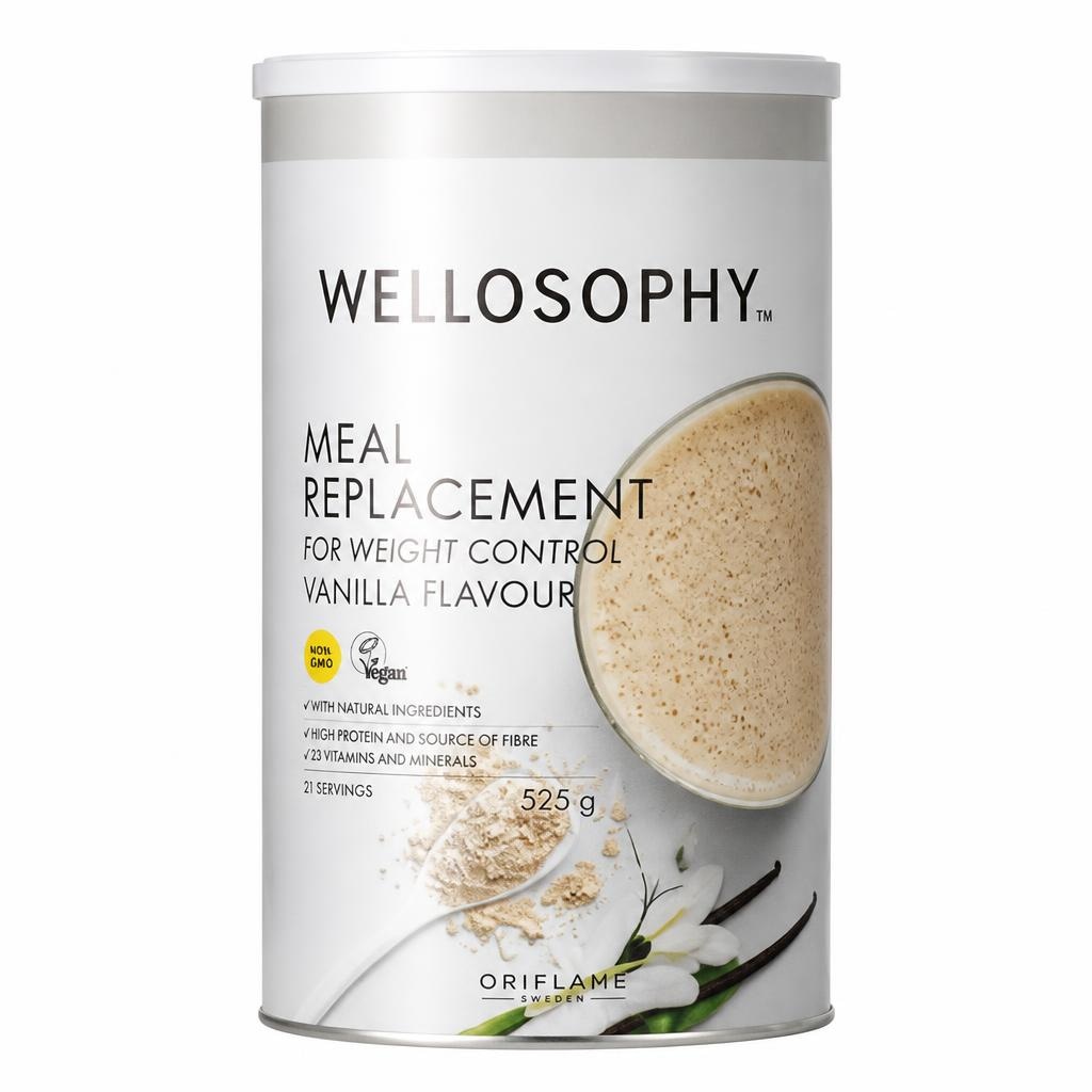 Wellosophy zamjenski obrok za kontrolu tjelesne mase s okusom vanilije 525 g Akcija u trgovini Oriflame