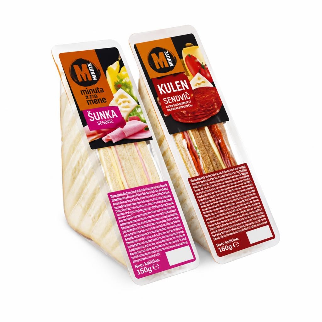 Minute sendvič 150g, 160g Akcija u trgovini Konzum