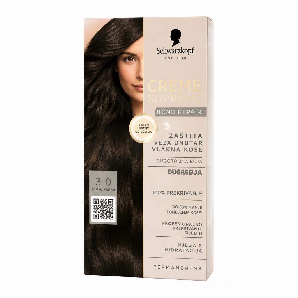 Schwarzkopf Creme Supreme boja za kosu Akcija u trgovini Bipa