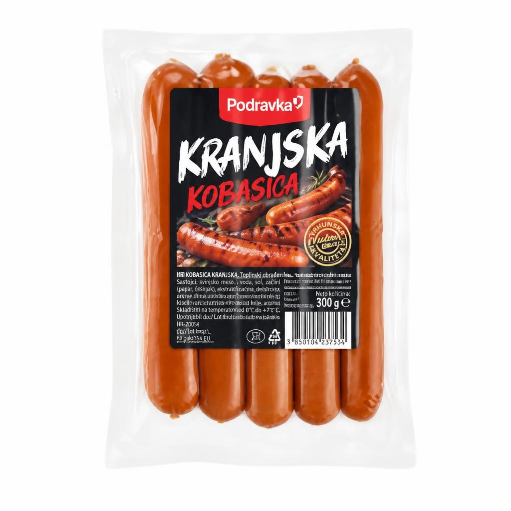 Kobasica Kranjska Podravka 300 G - Akcija u trgovini 365 Market