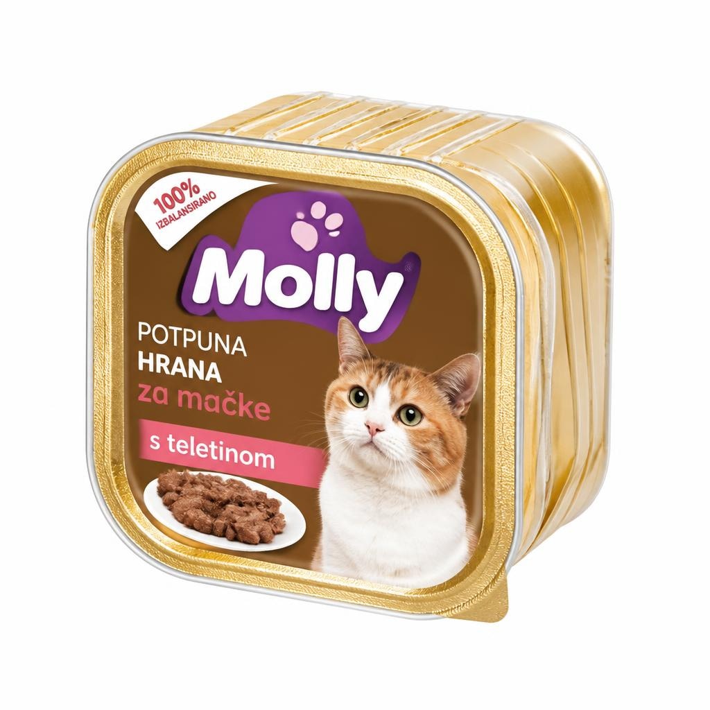 Hrana za mačke Molly 4x100 g Akcija u trgovini Spar