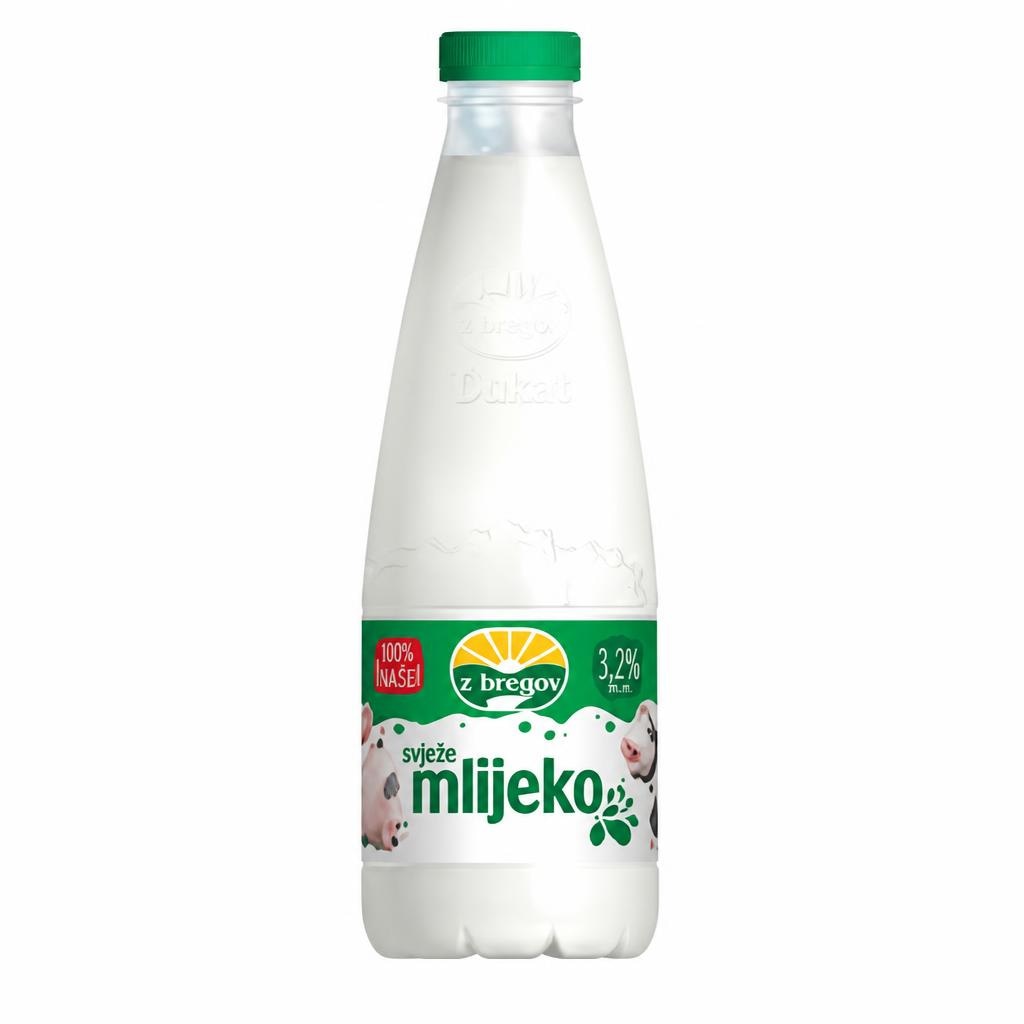 Z bregov svježe mlijeko 3,2% m.m. Akcija u trgovini Plodine