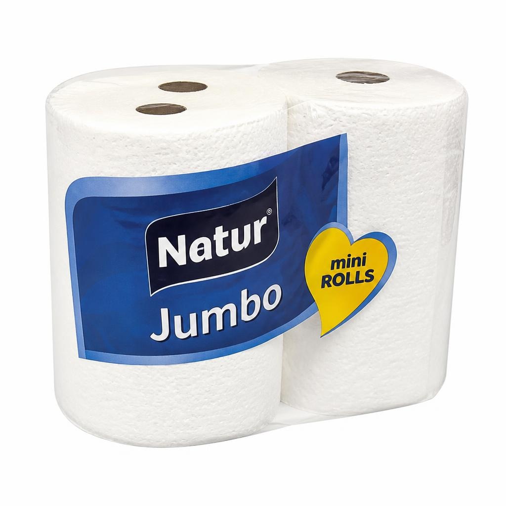 Natur papirnati ručnik mini rolls 2 role Akcija u trgovini Konzum