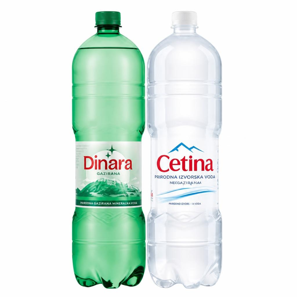 Prirodna izvorska negazirana voda Cetina i gazirana mineralna voda Dinara 1,5 L - Akcija u trgovini KTC