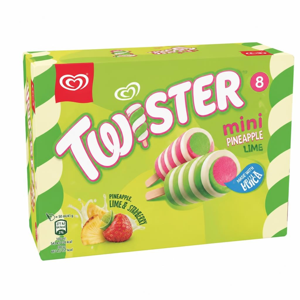 Twister green Sladoled 8 x 50 ml - Akcija u trgovini Tommy