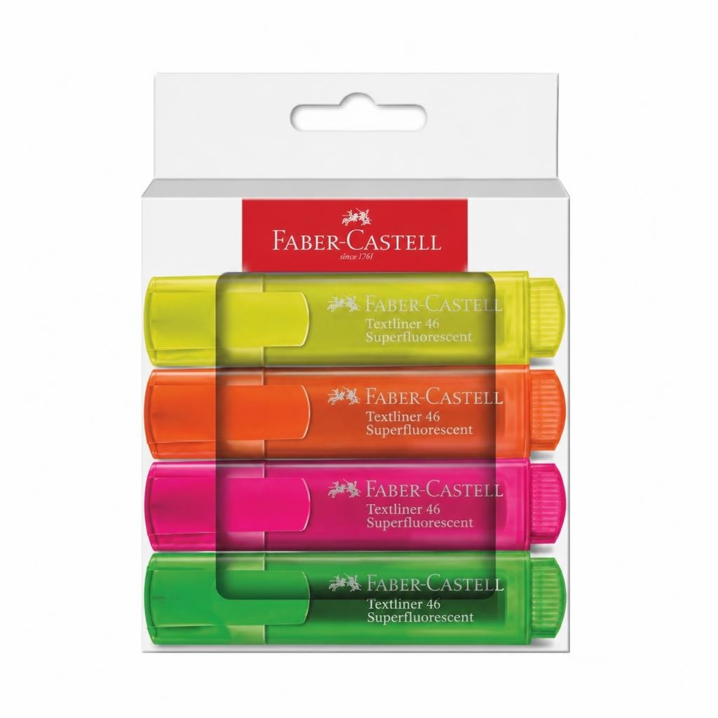 Faber-Castell tekstmarkeri 4 kom Akcija u trgovini Kaufland