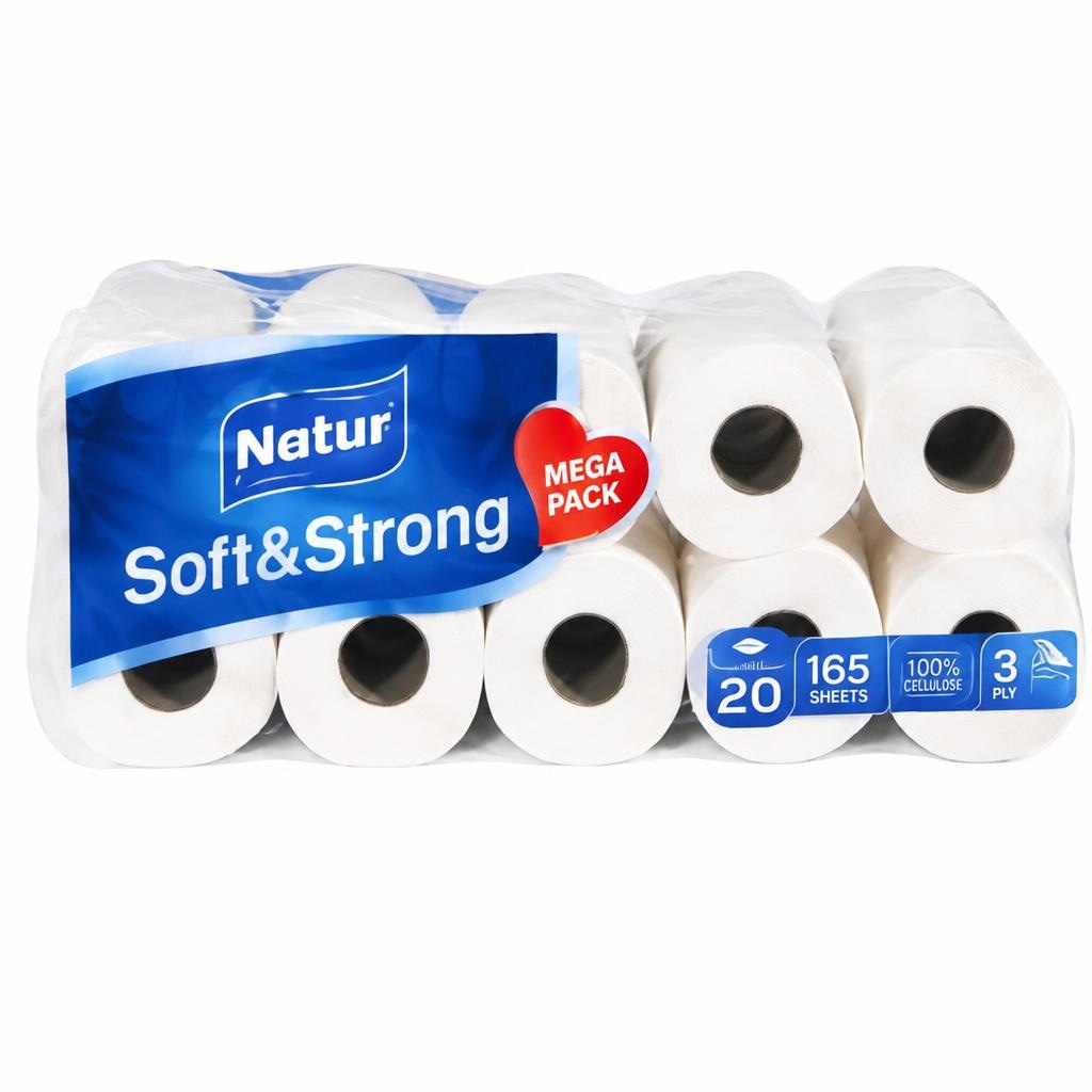 Natur Soft&Strong toaletni papir 3 sloja, 20 rola Akcija u trgovini Konzum