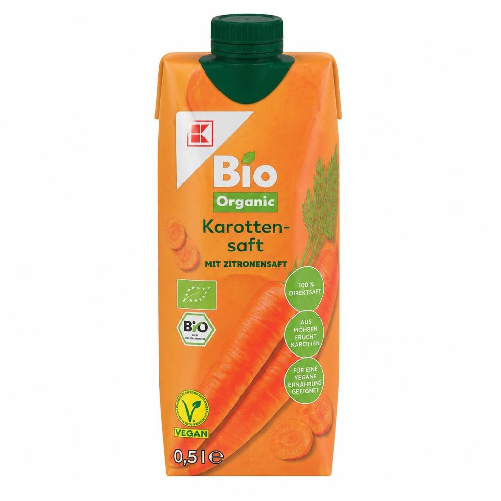 Bio Sok od cikle ili mrkve 0.5 L - Akcija u trgovini Kaufland