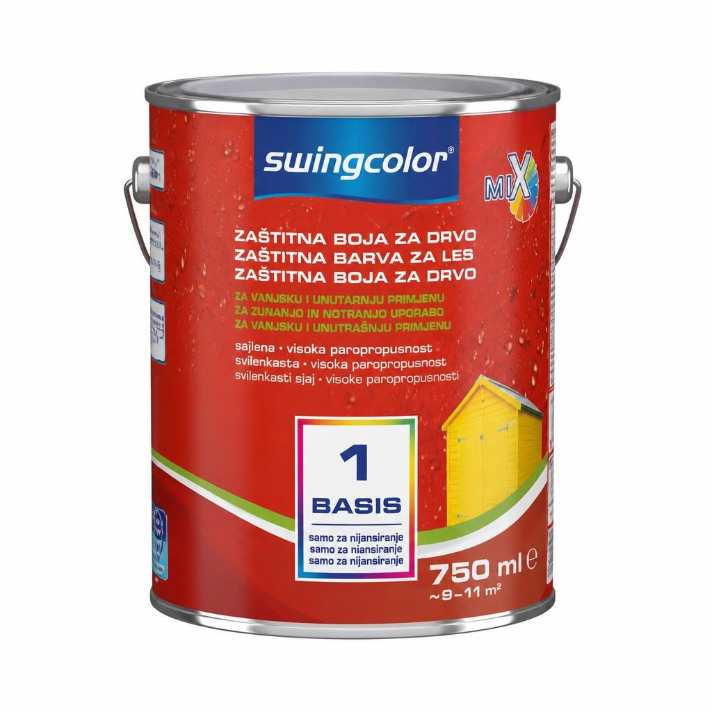 Mix zaštitna boja za drvo 'Basis 1 ili 4' 375 ml swingcolor - Akcija u trgovini Bauhaus