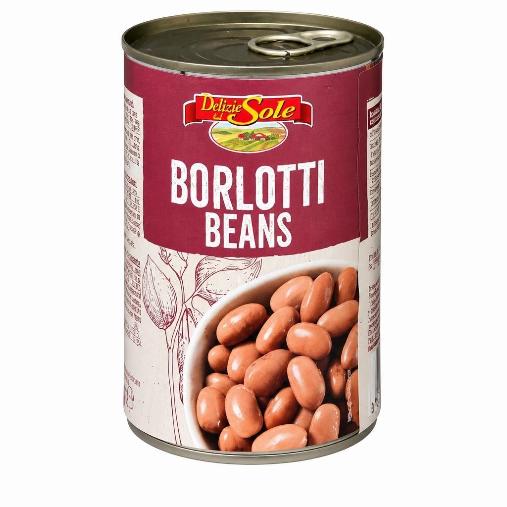 Grah šareni Delizie Sole Borlotti Beans 240 g Akcija u trgovini Eurospin