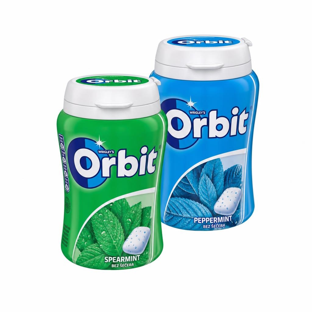 Orbit Žvakače Spearmint/Pepermint 64 g Akcija u trgovini Gavranović