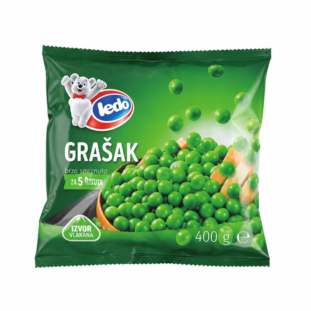 Ledo Grašak, Grašak-mrkva ili Povrće miješano za salatu 400 g Akcija u trgovini Kaufland