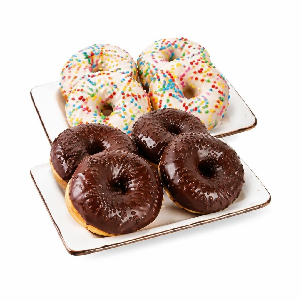 Mini donut triple čokolada ili vanilija 30 - 31 g Akcija u trgovini Plodine