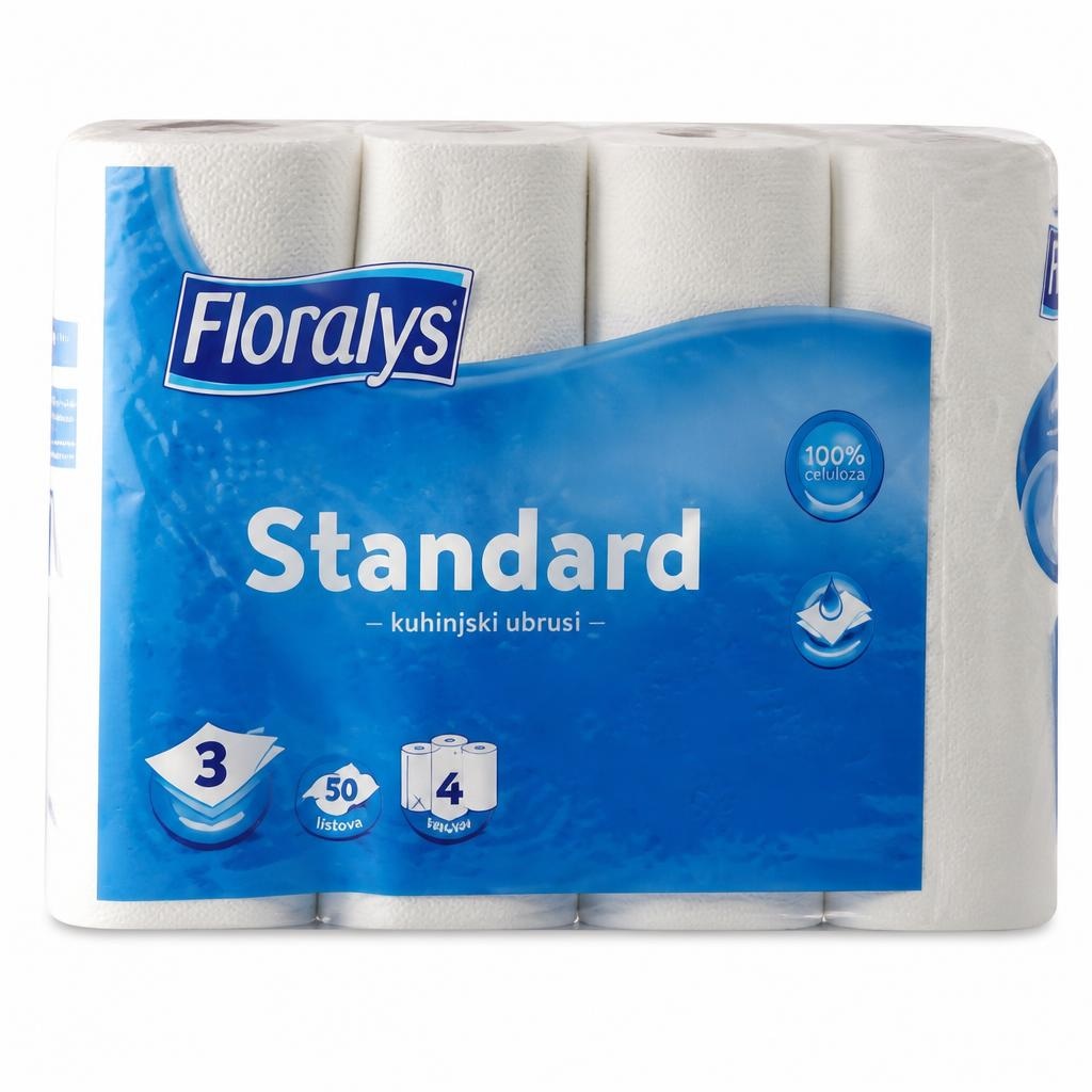 Floralys Kuhinjski ubrusi 4 x 50 listova - Akcija u trgovini Lidl