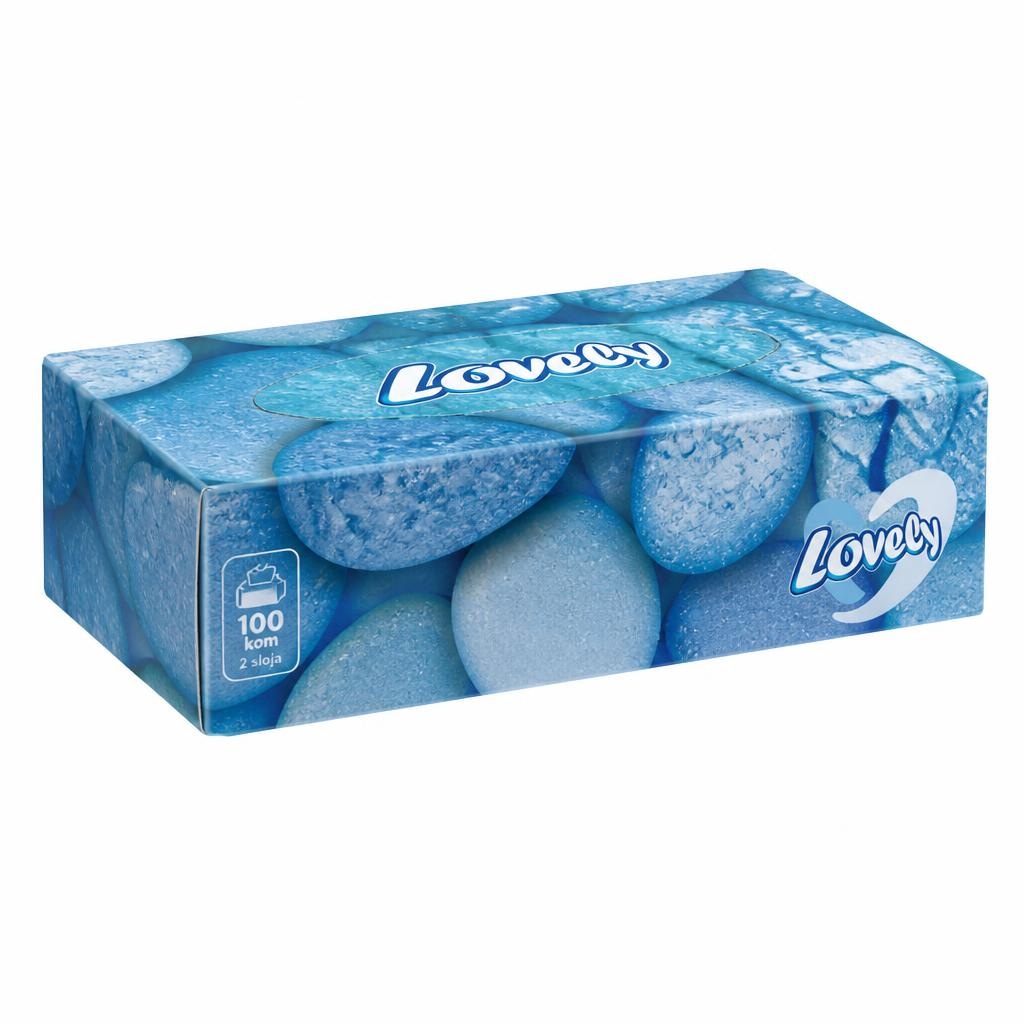Lovely papirnate maramice u kutiji 100/1, 4 sloja Akcija u trgovini Spar