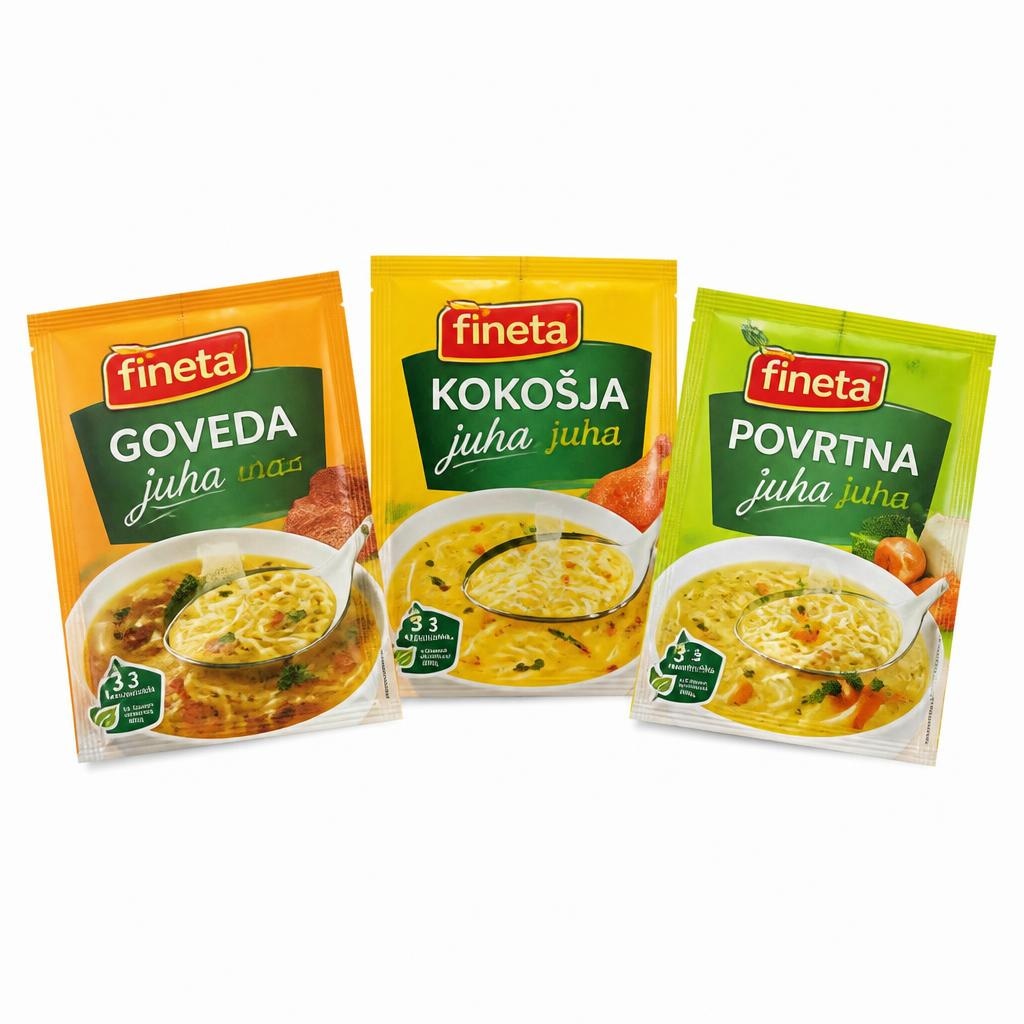 Bistra juha s tjesteninom kokošja, goveđa, povrtna 65 g FINETA Akcija u trgovini NTL
