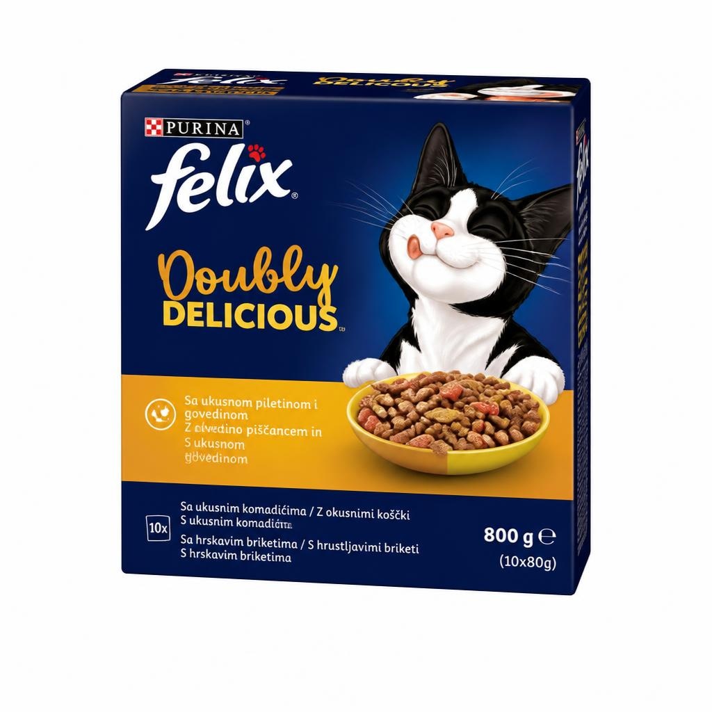 Felix Doubly Delicious suha hrana za mačke 270 g Akcija u trgovini Bipa