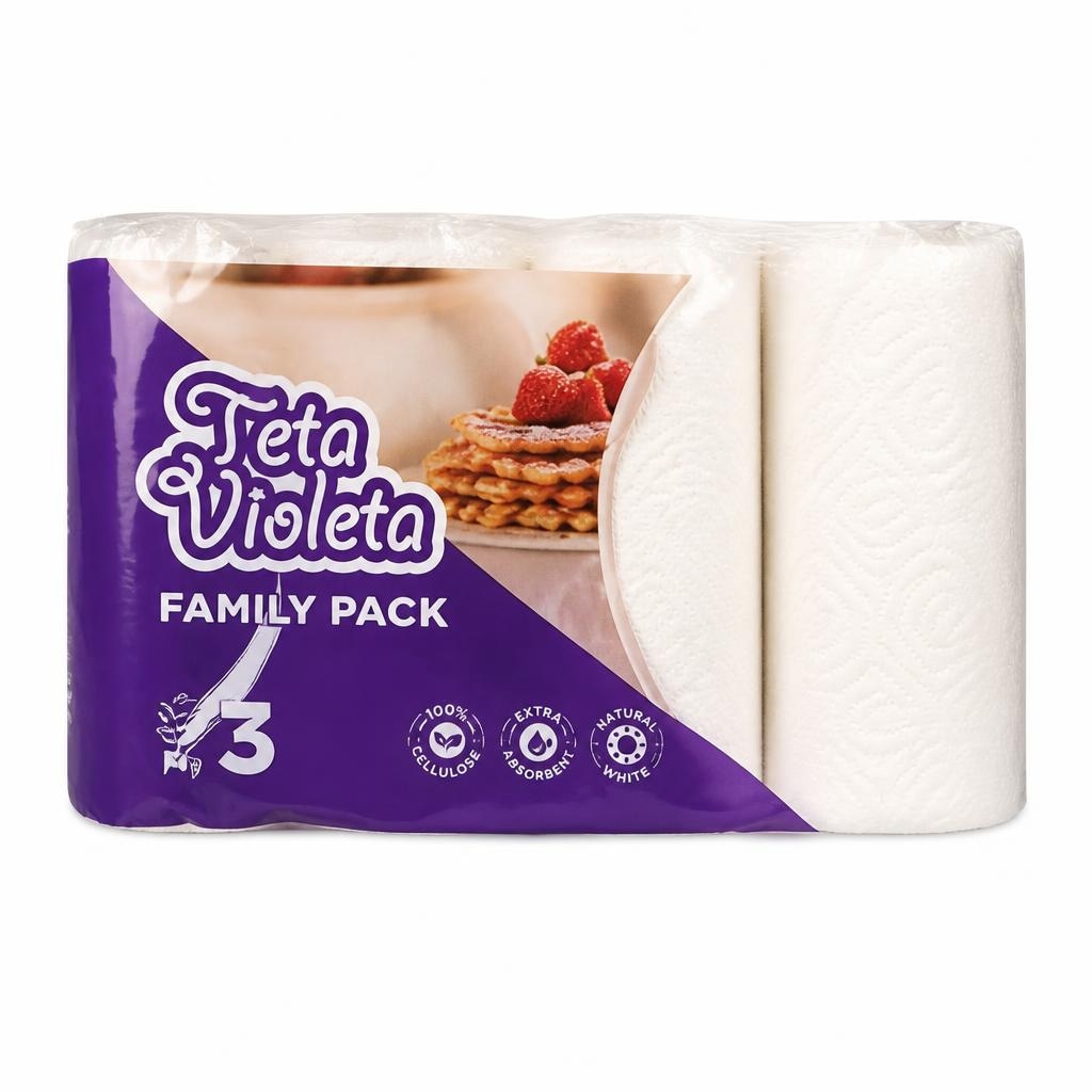 Violeta Papirnati ručnici 8 rola - Akcija u trgovini Kaufland