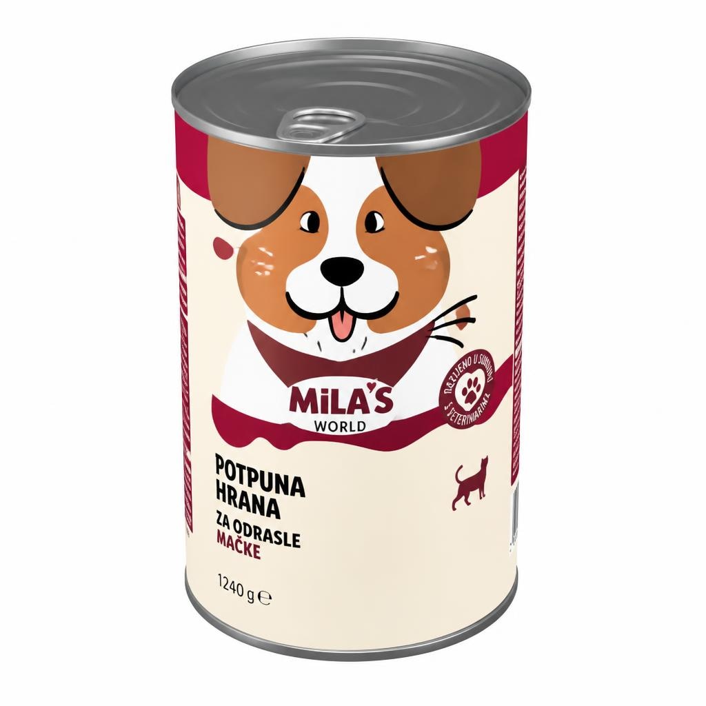 Mila's World potpuna hrana za odrasle mačke 400 g Akcija u trgovini Lidl