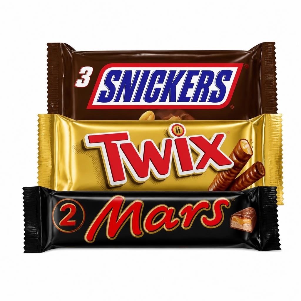 Čokoladni prutići Snickers, Twix, Mars ili Bounty 75 g ili 3 x 50 g Akcija u trgovini Spar