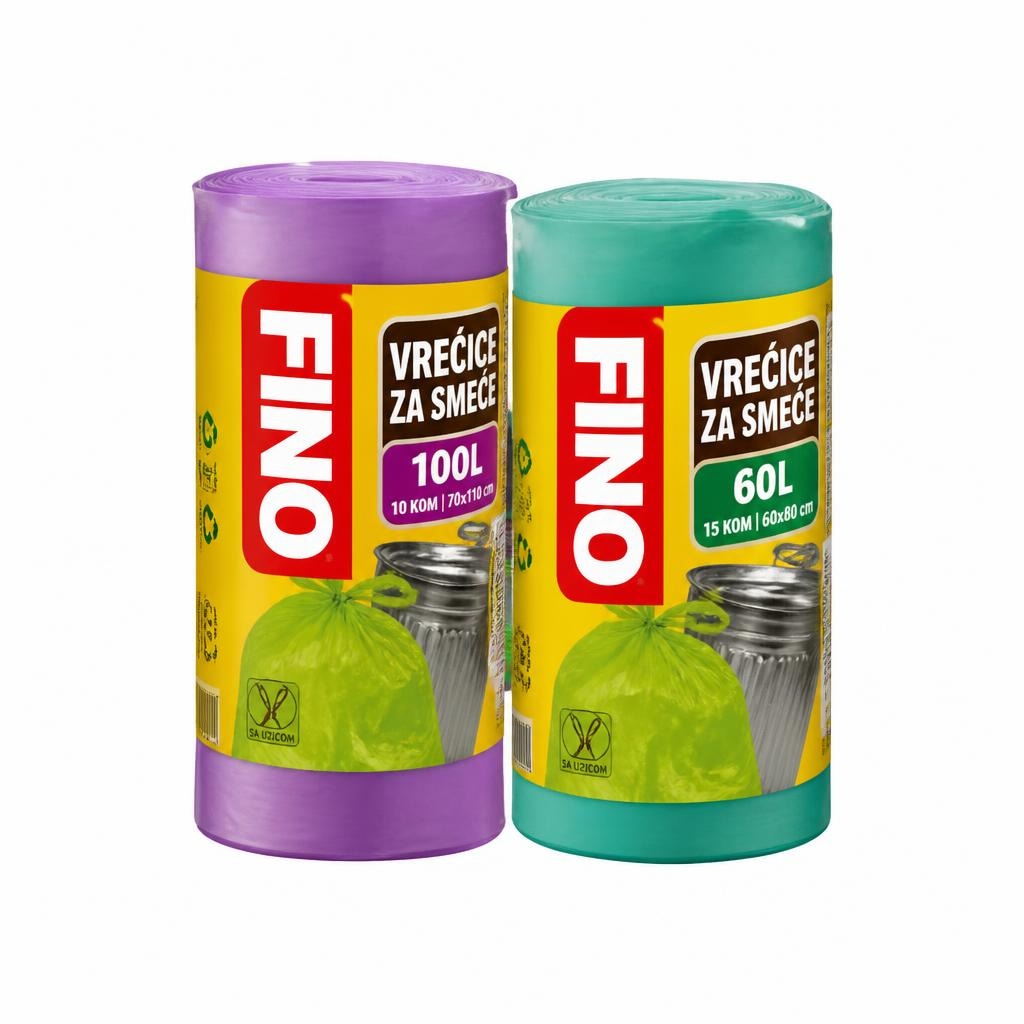 Fino vrećice za smeće 100 kom Akcija u trgovini Plodine