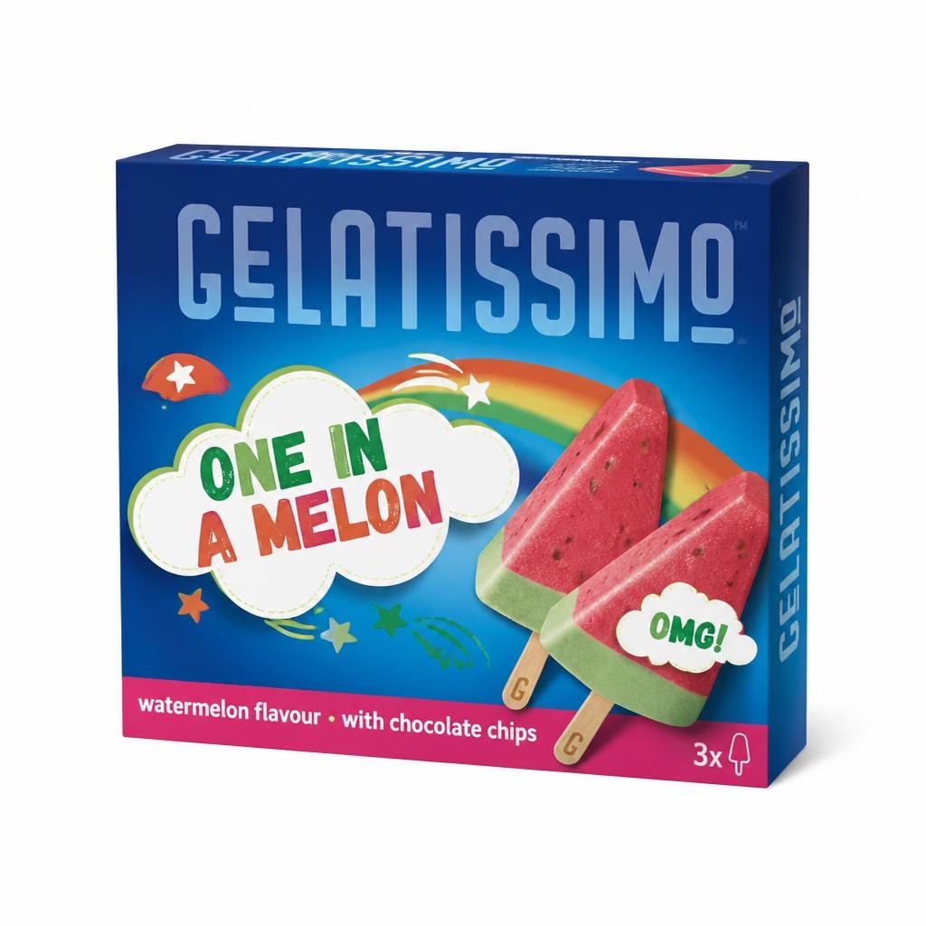 Gelatissimo sladoled One in a Melon 5x70 ml Akcija u trgovini Konzum