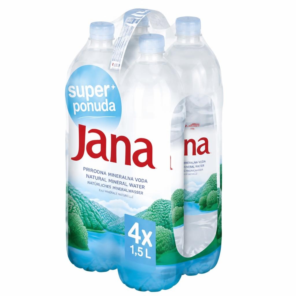 Jana prirodna voda, Jamnica gazirana voda 4 x 1,5 l Akcija u trgovini Bakmaz