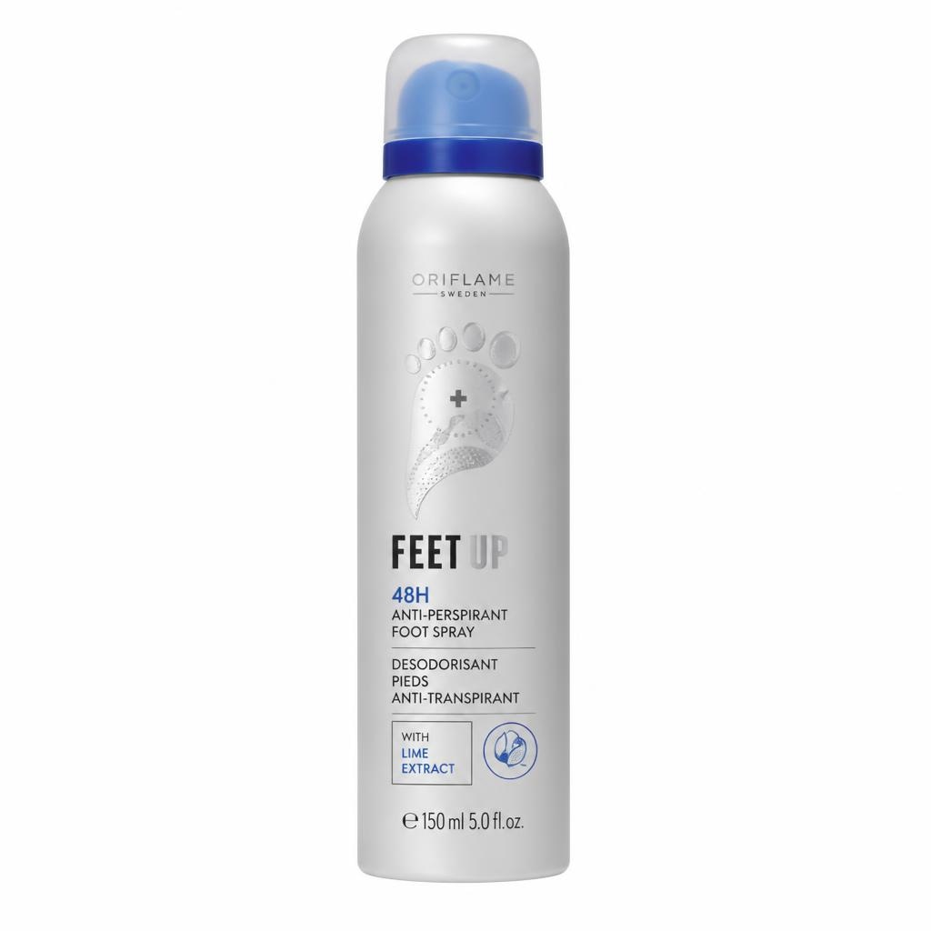 46982 Feet Up Expert antiperspirantni sprej za 48-satnu kontrolu neugodnih mirisa stopala 150 ml Akcija u trgovini Oriflame
