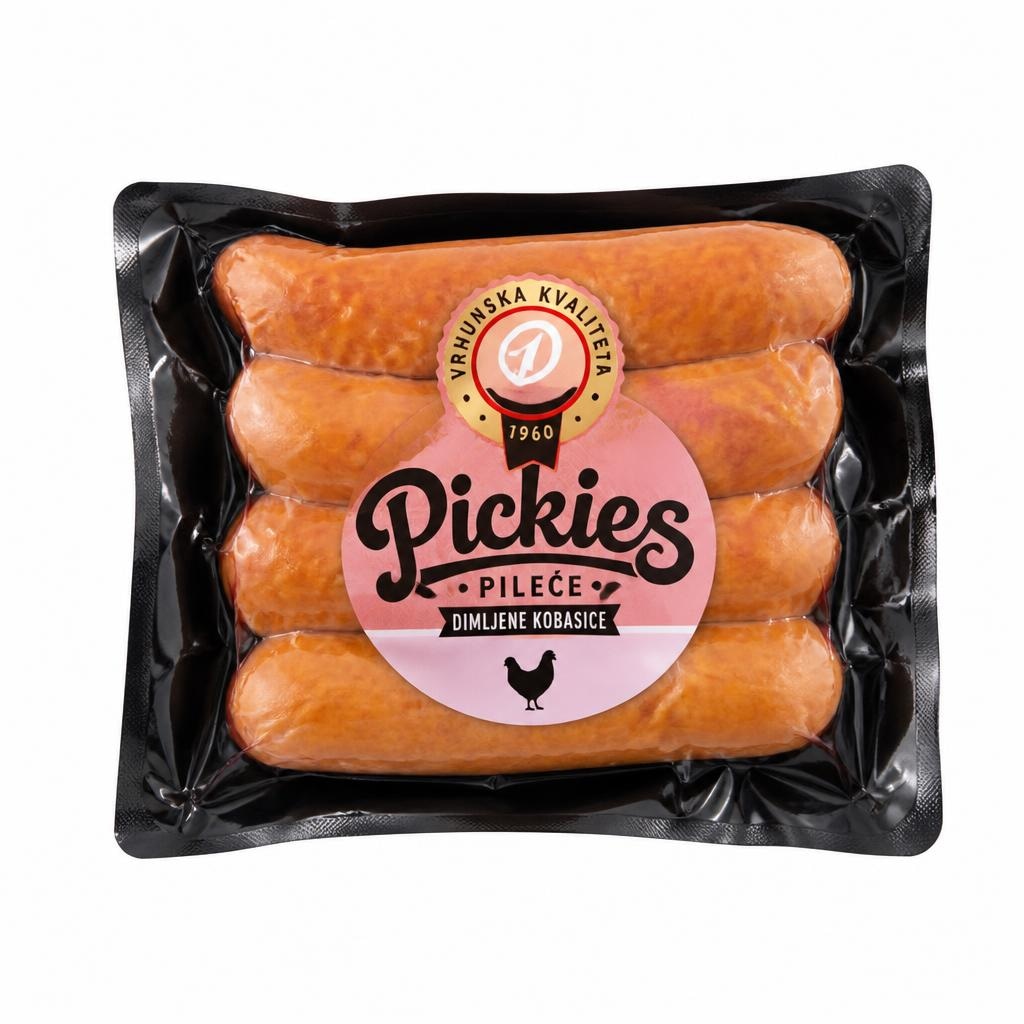 Pileće dimljene kobasice Pickies 210 g Perutnina Ptuj Akcija u trgovini Spar