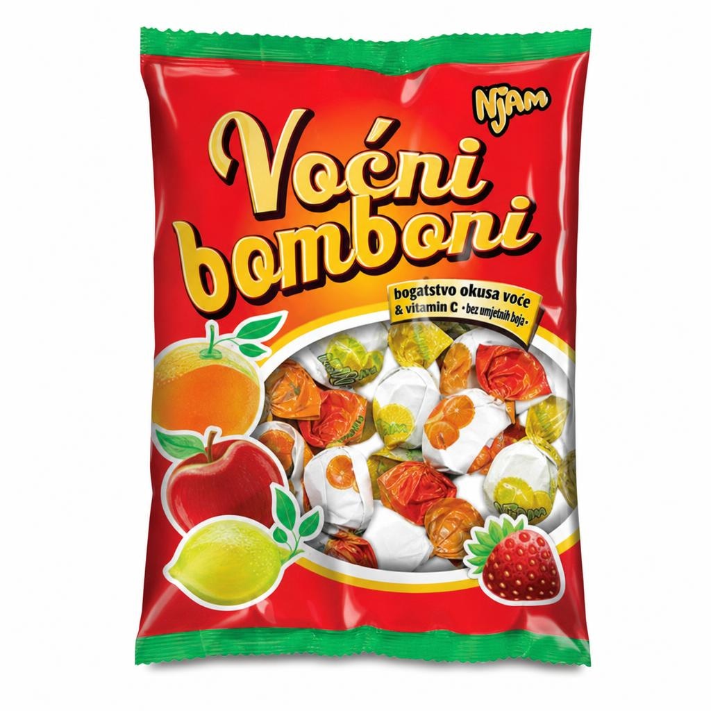 Njam Bomboni voćni mix 400 g Akcija u trgovini NTL