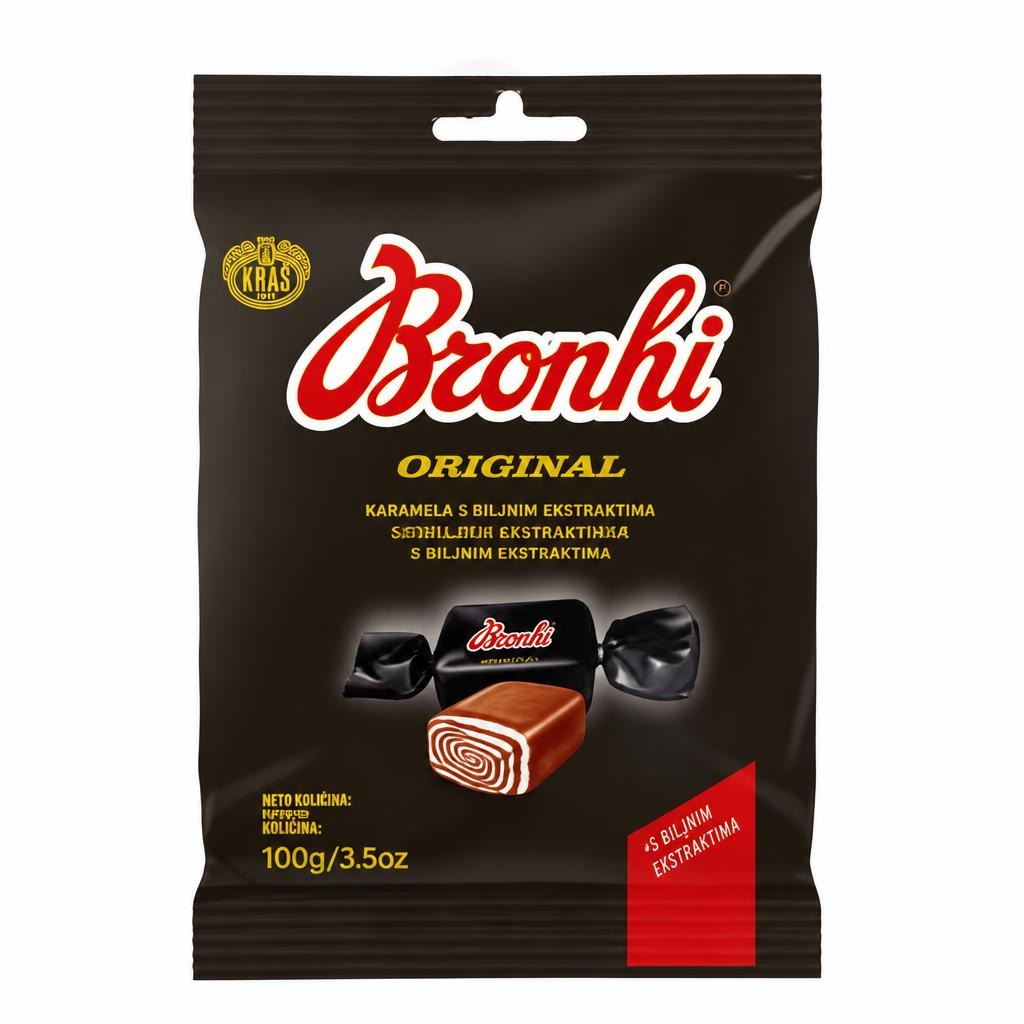 Bronhi, Kraš Bomboni 100 g - Akcija u trgovini Tommy