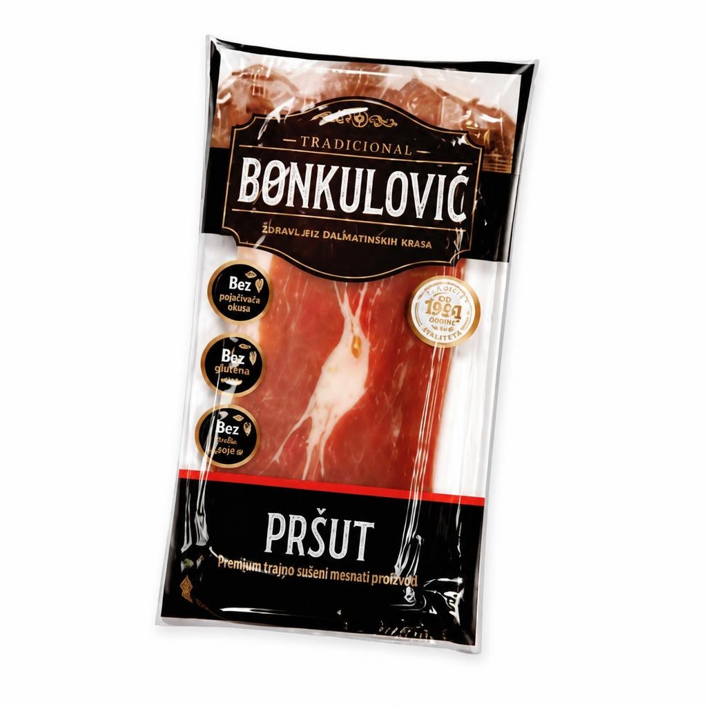 Bonkulović Pršut 100 g - Akcija u trgovini Studenac