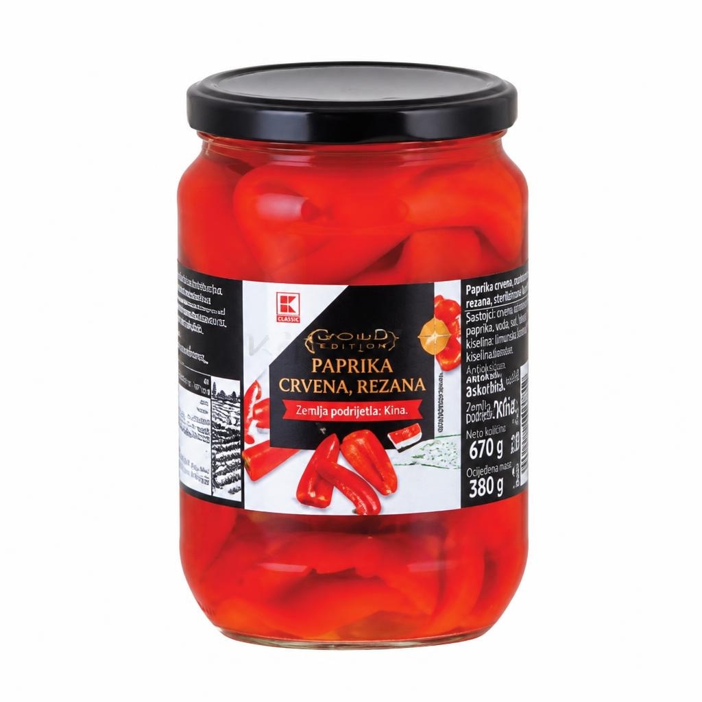 Gold Edition paprika crvena, rezana 670 g Akcija u trgovini Kaufland