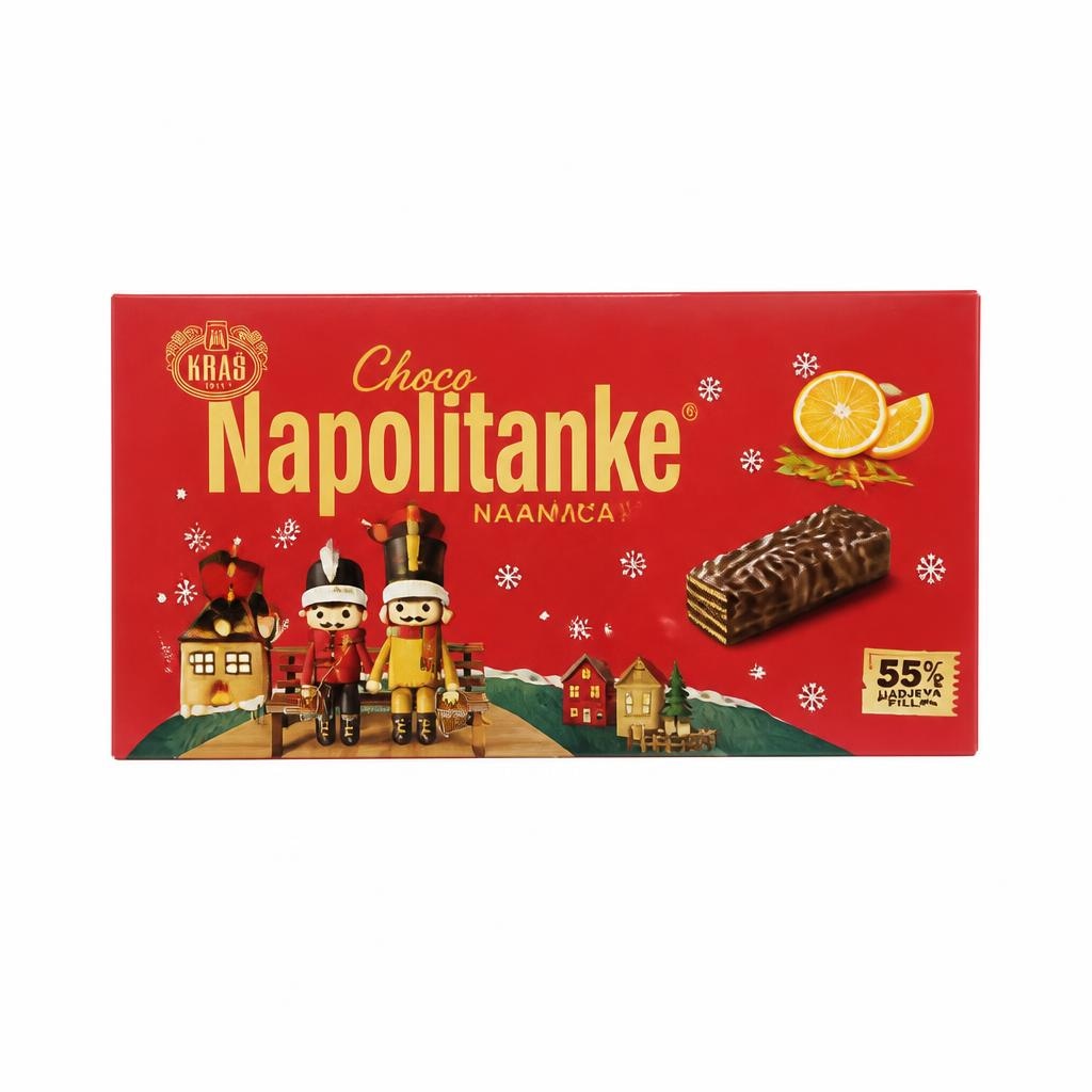 Kraš Choco Napolitanke Naranča 250g - Akcija u trgovini Žabac