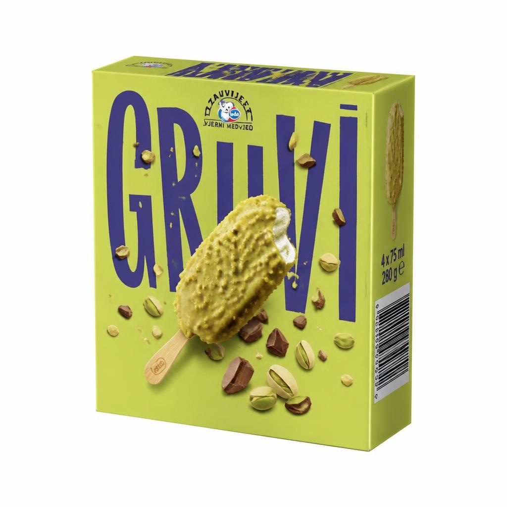 Sladoled Gruvi 4 x 75 ml Sammontana Akcija u trgovini Spar