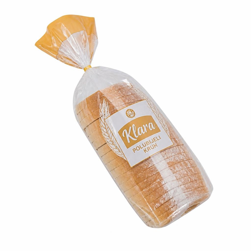 Klara kruh polubijeli narezani 500 g Akcija u trgovini NTL