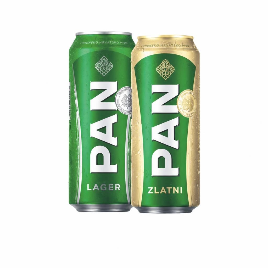 Pivo Pan lager ili zlatni 0,5 l Akcija u trgovini KTC