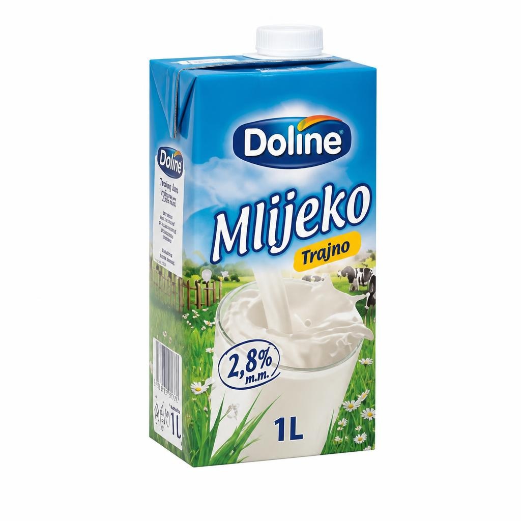 Dolina Trajno mlijeko 1 L - Akcija u trgovini Plodine