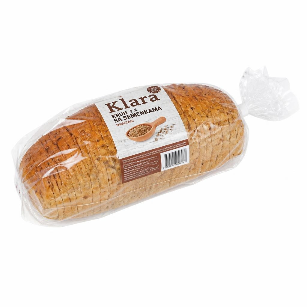 Klara Kruh sa sjemenkama narezani 500 g Akcija u trgovini NTL