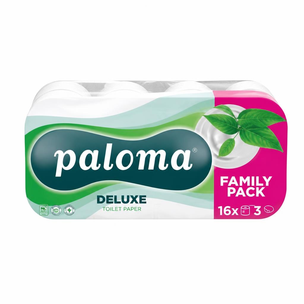 Paloma Deluxe toaletni papir 16 rola Akcija u trgovini Tommy