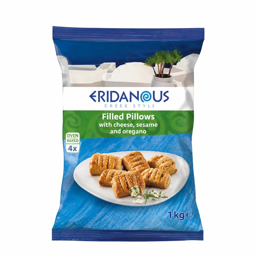 ERIDANOUS Jastučići punjeni sirom, sezamom i origanom 1 kg - Akcija u trgovini Lidl