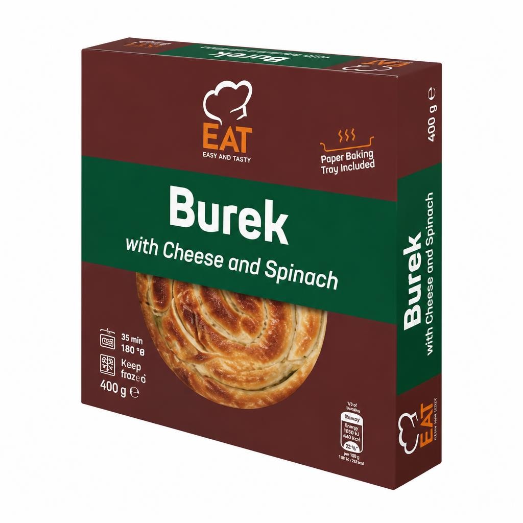 EAT Burek sir špinat 400 g - Akcija u trgovini Eurospin