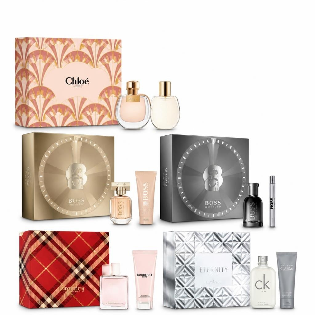 Boss, Calvin Klein, Chloe, Davidoff i Burberry poklon setovi Akcija u trgovini Mueller