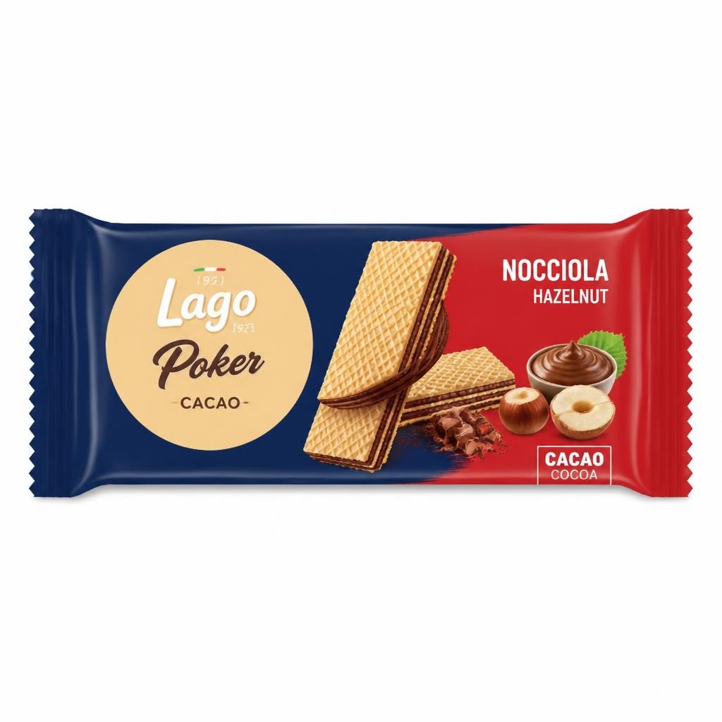 Lago napolitanke kakao, lješnjak Poker 45 g Akcija u trgovini NTL