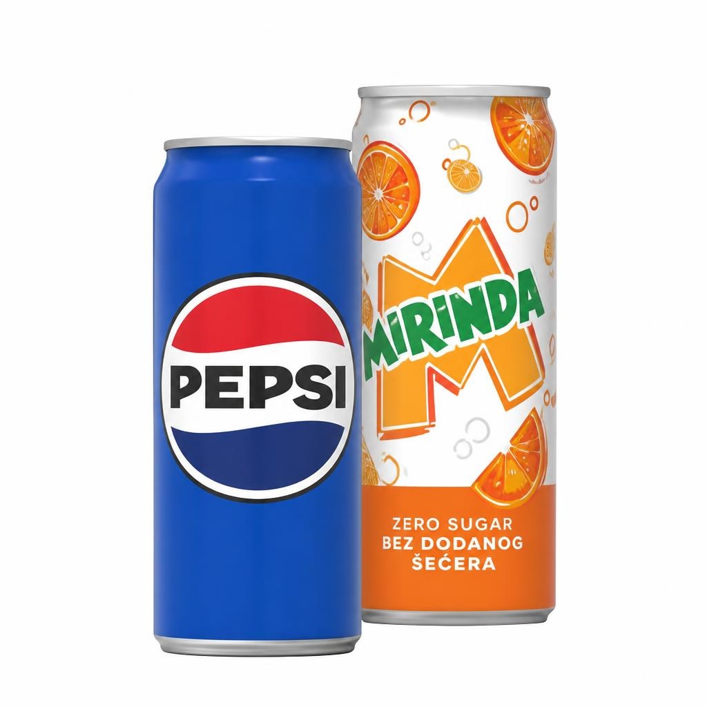 Pepsi ili Mirinda Gazirano piće 0,33 L Akcija u trgovini Tommy