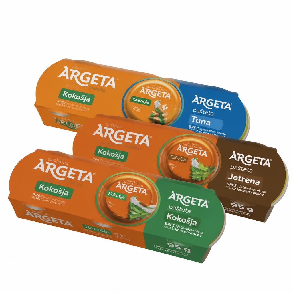 Argeta pašteta 3 x 95 g Akcija u trgovini Plodine
